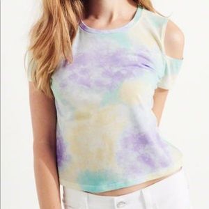XS Hollister Tie-Dye Crop Top